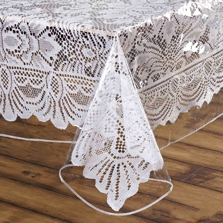 Efavormart 54"x54" Eco-Friendly Clear Disposable Waterproof Vinyl Tablecloth Protector Cover For Picnic Banquet Event Party