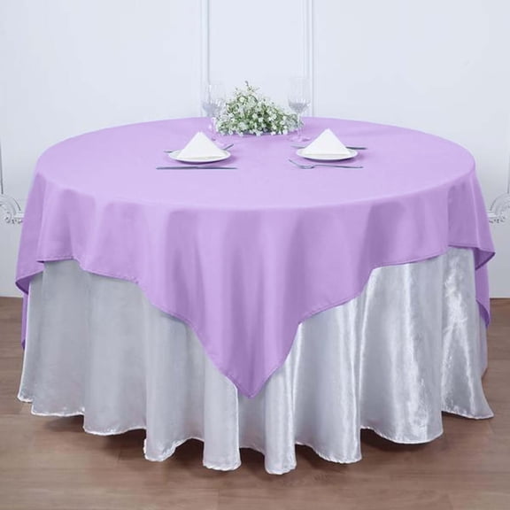 Efavormart 54x54" Lavender Wholesale Linens Seamless Polyester Square Tablecloth For Wedding Banquet Party Restaurant