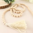 thumbnail image 1 of Efavormart Farmhouse Decor 55"" Natural Wood Bead Garland with Tassels Rustic Country Boho Decor Prayer Wood
Beaded Chain Big Wall Hanging Decor for Home Indoor& Outdoor Events, 1 of 11