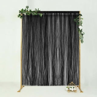 Trade Show Backdrop - Black Scuba newest Drape Panels Sewn Rod Pocket 6 Pieces