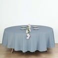 thumbnail image 1 of Efavormart 5PCS 108" Wholesale Round Tablecloth Polyester Round Table Linens For Wedding Party Banquet Restaurant - DUSTY BLUE, 1 of 9