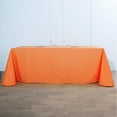 thumbnail image 1 of Efavormart 5PCS 90x156" ORANGE Wholesale Rectangle Polyester Tablecloth Linen Wedding Party Restaurant Tablecloth, 1 of 9