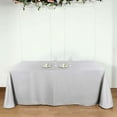 thumbnail image 1 of Efavormart 5PCS 90x156" SILVER Wholesale Rectangle Polyester Tablecloth Linen Wedding Party Restaurant Tablecloth, 1 of 10