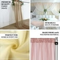 thumbnail image 1 of Efavormart 5ftx32ft Premium Ivory Chiffon Curtain Panel, Backdrop Ceiling Drapery With Rod Pocket, 1 of 6