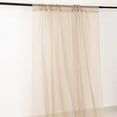 thumbnail image 1 of Efavormart 5ftx32ft Premium Natural Chiffon Curtain Panel, Backdrop Ceiling Drapery With Rod Pocket, 1 of 10