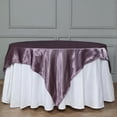 thumbnail image 1 of Efavormart 5pcs 72" SATIN Square Tablecloth Overlay For Wedding Catering Party Table Decorations Amethyst Square Tablecloth Cover, 1 of 5