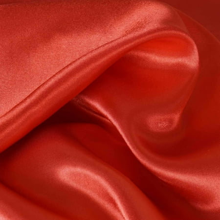 Efavormart 5pcs Coral SATIN Chair Sashes Tie Bows for Wedding Events Decor Chair Bow Sash Party Decoration Supplies 6 x106"