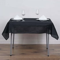 Efavormart 5pcs of 54x54" BLACK Wholesale Linens Seamless Polyester Square Linen Tablecloth For Wedding Banquet Party Restaurant