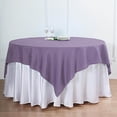 thumbnail image 1 of Efavormart 5pcs of 54x54" VIOLET AMETHYST Wholesale Linens Seamless Polyester Square Tablecloth For Wedding Banquet Party, 1 of 10