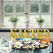 Efavormart 6 3D Gold Marquee Letters 5 LED Light Up Letters Warm White LED Letter Lights - E