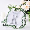 thumbnail image 1 of Efavormart 6" Letter R Silver Self-Adhesive Rhinestone Number Stickers for DIY Crafts, Handicraft Art, Graduation Cap Decorations Birthday Party, Wedding Alpha-Numeric stickers, 1 of 7