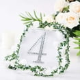 thumbnail image 1 of Efavormart 6" Number 4 Silver Self-Adhesive Rhinestone Number Stickers for DIY Crafts, Handicraft Art, Graduation Cap Decorations Birthday Party, Wedding Alpha-Numeric stickers, 1 of 7