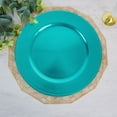 thumbnail image 1 of Efavormart 6 Pack | 13" Beaded Turquoise Acrylic Plastic Round Charger Plate, Event Tabletop Decor, 1 of 8