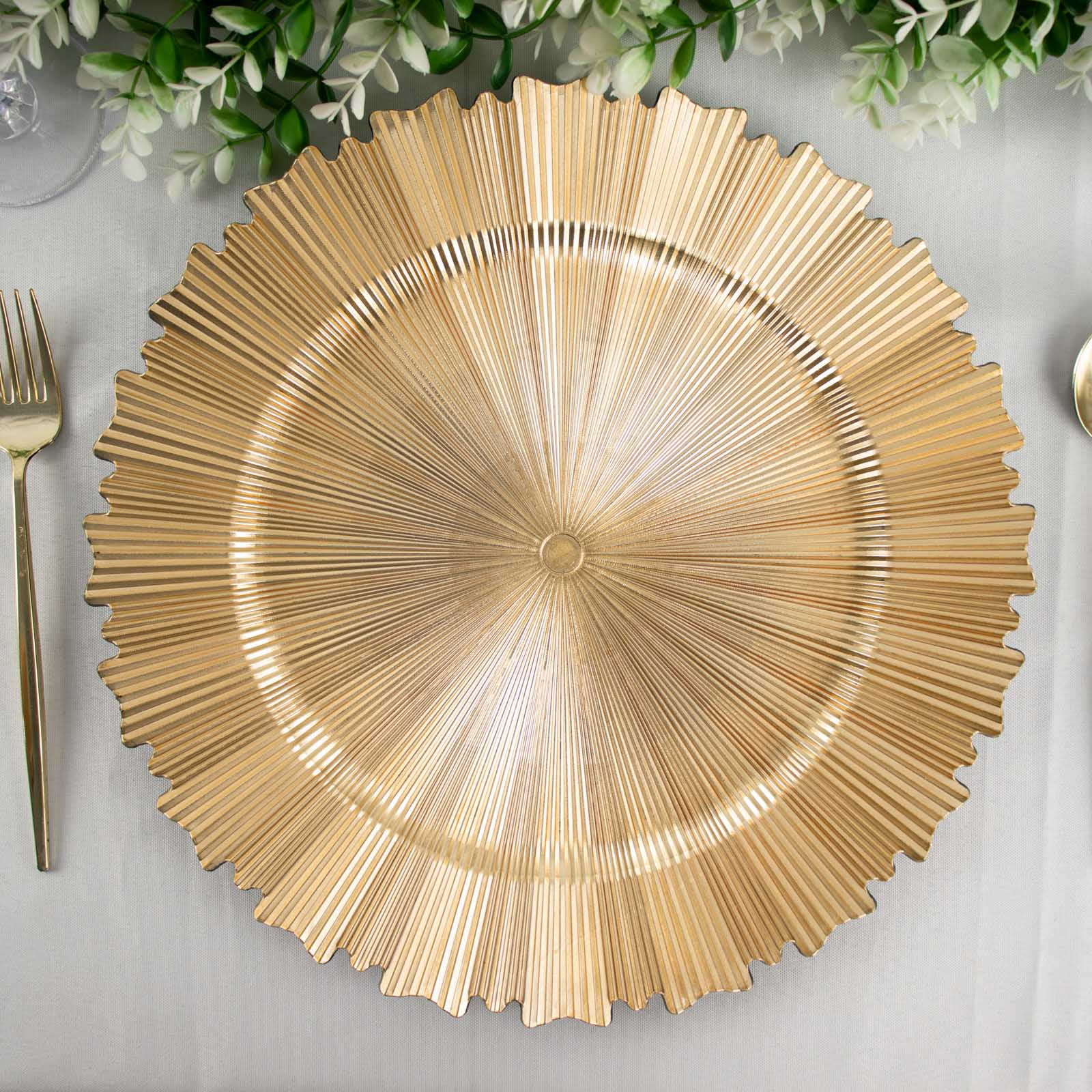 https://i5.walmartimages.com/seo/Efavormart-6-Pack-13-Metallic-Gold-Sunray-Acrylic-Plastic-Serving-Plates-Round-Scalloped-Rim-Disposable-Charger-Plates_ac6aed6e-e06a-4fac-8fad-5019b0ea5ca8.78999d5d3f86d29f3b5d51cd7ad8dec6.jpeg