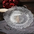thumbnail image 1 of Efavormart 6 Pack 13" Round Clear Acrylic Reef Charger Plates Ruffled Rim Dinner Charger Plates For Weddings Events, 1 of 11