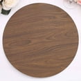thumbnail image 1 of Efavormart 6 Pack Brown 13" Paper Placemats With Walnut Wood Design, Round Disposable Dining Table Mats, 1 of 11