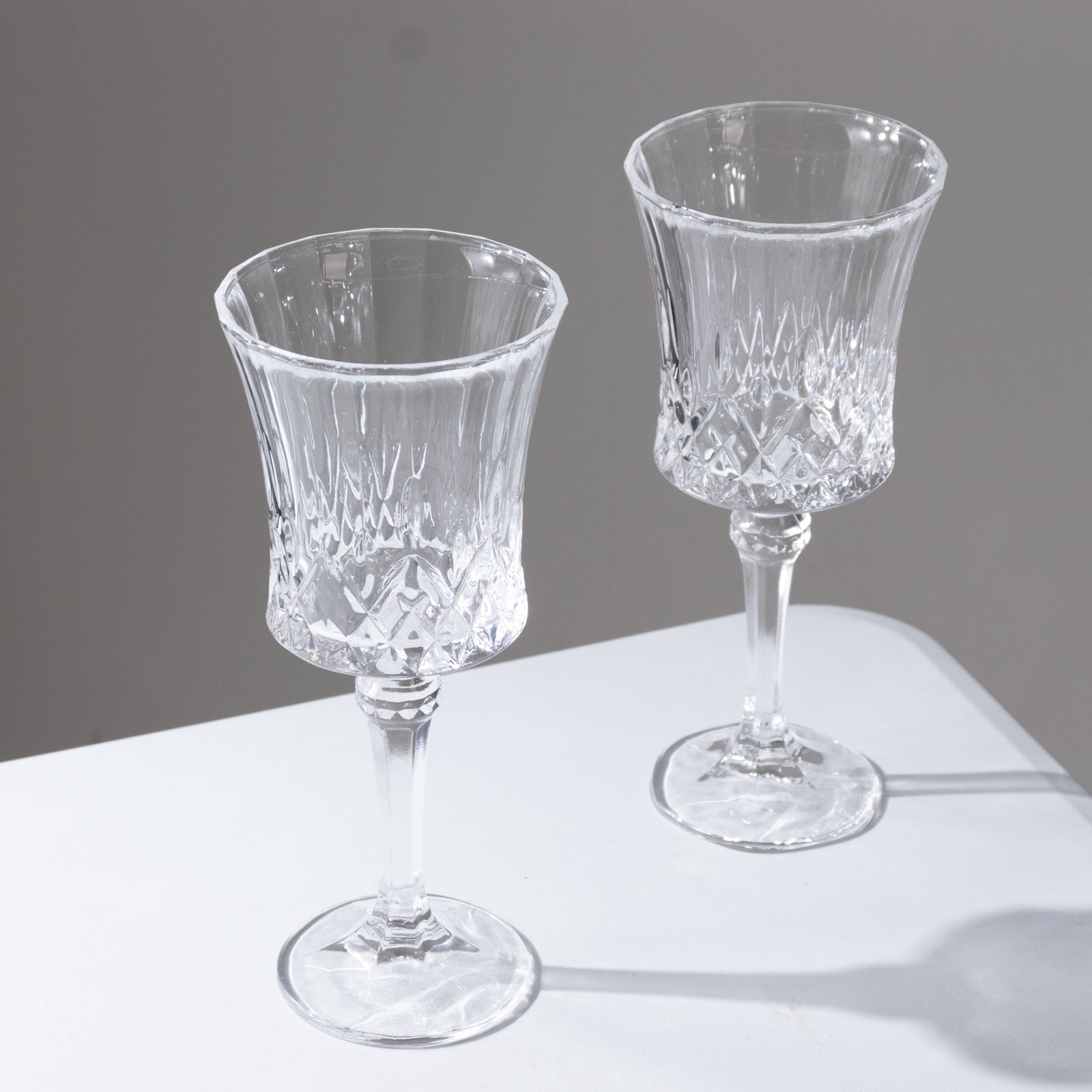 Efavormart Crystal Cut Glass Goblets