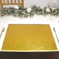 thumbnail image 1 of Efavormart 6 Pack Non-Slip Table Placemats, Rectangle Faux Leather Placemats With Glitter - Gold for Wedding, Banquet, Party, Kitchen, Dining, Conference Tables Decor, Centerpieces, 1 of 11