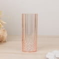 thumbnail image 1 of Efavormart 6-Pack Plastic Highball Glasses, 14oz Shatterproof Crystal Cut Drink Glasses for Kitchen Mojito Whiskey Cocktail, Transparent Blush, 1 of 10