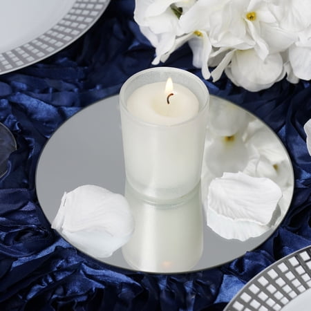 Efavormart 6" Round Glass Mirror Wedding Party Table Decorations Centerpieces - 6 PCS