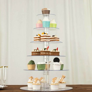 AEX 3-Tier Captain America Cake Stand – Holds 24 Cupcakes, Multicoloured Cardboard, Party Decor