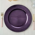 thumbnail image 1 of Efavormart 6 pcs 13" Purple Beaded Round Charger Plates for Tabletop Decor Holiday Wedding Catering Event Decoration, 1 of 11