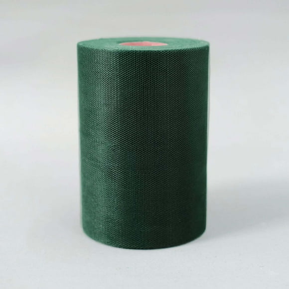 Efavormart 6" x 300 feet Wedding Tulle Roll For Party Decorations Banquet Event Sewing DIY Crafts Fabrics Sewing - Hunter Green