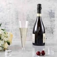 thumbnail image 1 of Efavormart 60 Pack 7oz Clear Plastic Disposable Champagne Flute Glasses, Trumpet Design | Detachable Base, 1 of 11