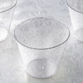thumbnail image 1 of Efavormart 60 Pack 9oz Clear-Silver Plastic Disposable Glittered Glass Cups for Wedding, Party, Banquet, Home, Picnic, Outdoor Dinnerware, Bar, Clubs, Fresh Juices, Liquors, Desserts, Cocktails, 1 of 7