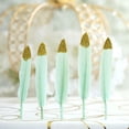 thumbnail image 1 of Efavormart 60 Pack Glitter Gold Tip Mint Real Turkey Feathers For Craft Party Decoration, 1 of 6