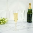 thumbnail image 1 of Efavormart 60 Pcs Disposable Gold Glitter Clear Plastic Champagne Flutes for Wedding Birthday Party Banquet Events Cocktail Cups, 1 of 10