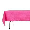 thumbnail image 1 of Efavormart 60" X 102" - Fuchsia Accordion Crinkle Taffeta Rectangular Table Cover - Perfect for Wedding Ceremonies, Parties, Upscale Occasions, Birthday Celebrations, and Any Special Event, 1 of 11