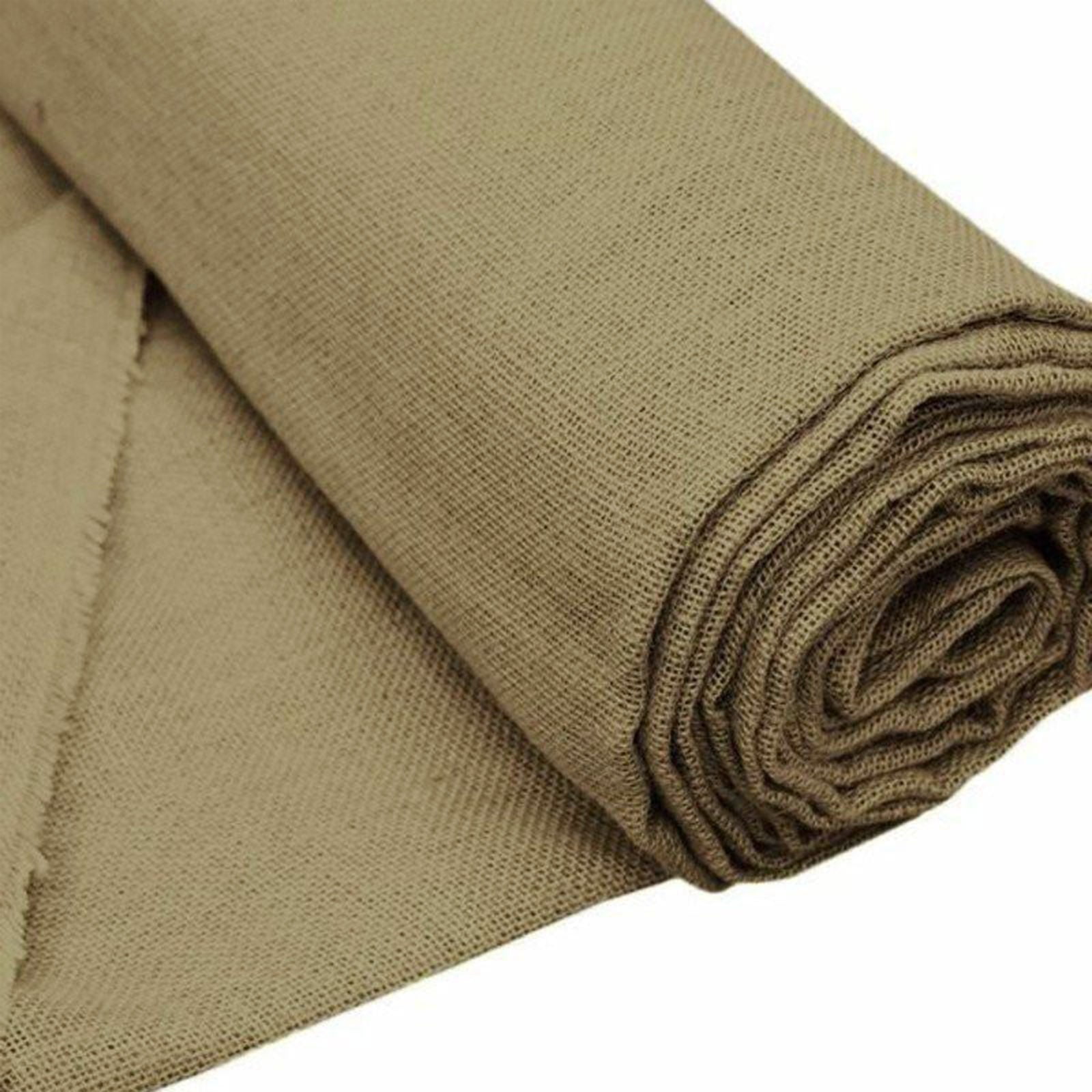 Balsa Circle 54 in x 10 Yards Taupe Faux Burlap Fabric Roll