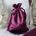 thumbnail image 1 of Efavormart 60PCS EGGPLANT Satin Gift Bag Drawstring Pouch Wedding Favors Bridal Shower Candy Jewelry Bags - 5"x7", 1 of 5