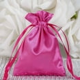 thumbnail image 1 of Efavormart 60PCS FUSHIA Satin Gift Bag Drawstring Pouch Wedding Favors Bridal Shower Candy Jewelry Bags - 3"x4", 1 of 5
