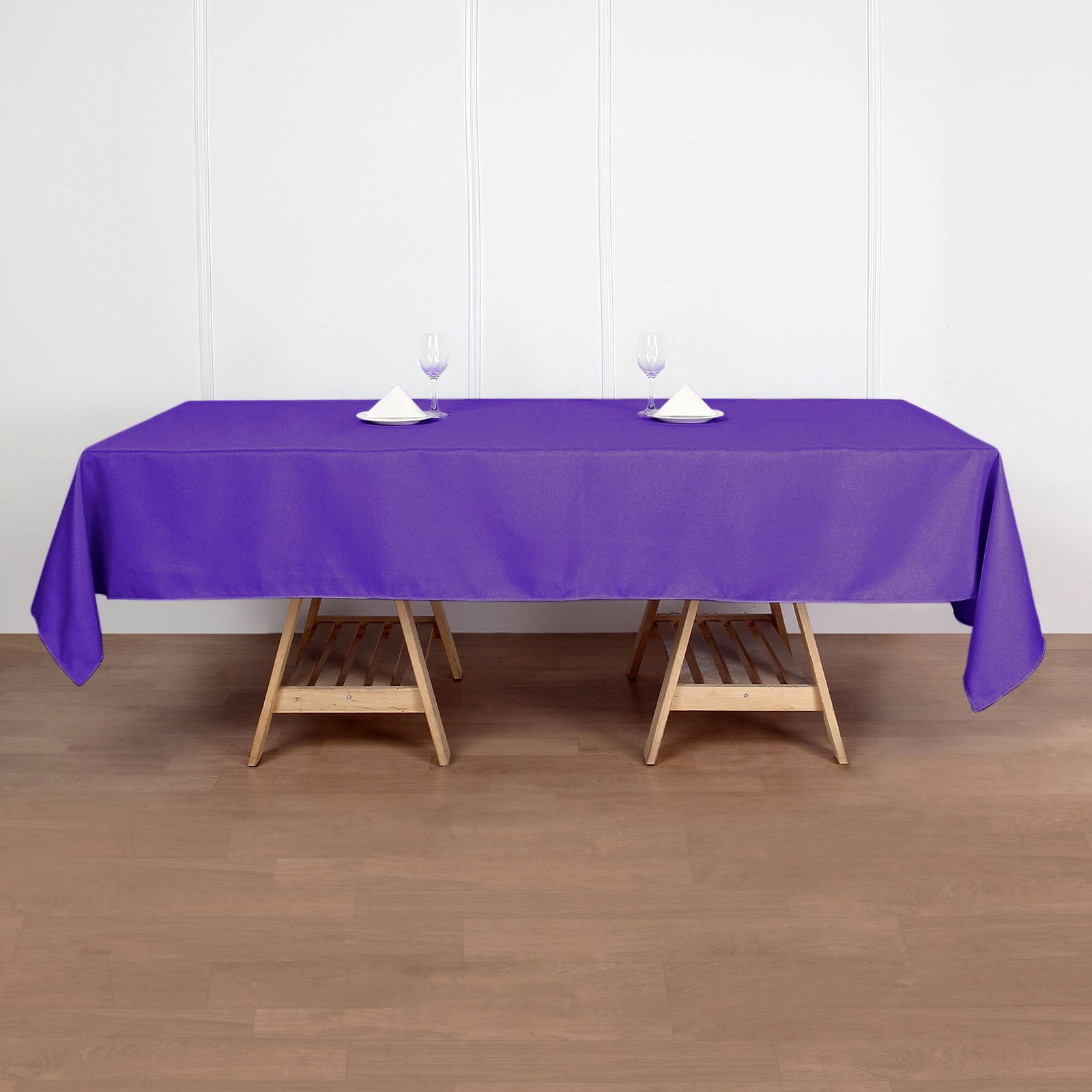 Efavormart 60x102" PURPLE Wholesale Linens Rectangle Polyester