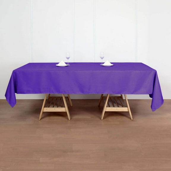 Efavormart 60x102" PURPLE Wholesale Linens Rectangle Polyester Tablecloths  Banquet Table Linen Wedding Party Restaurant
