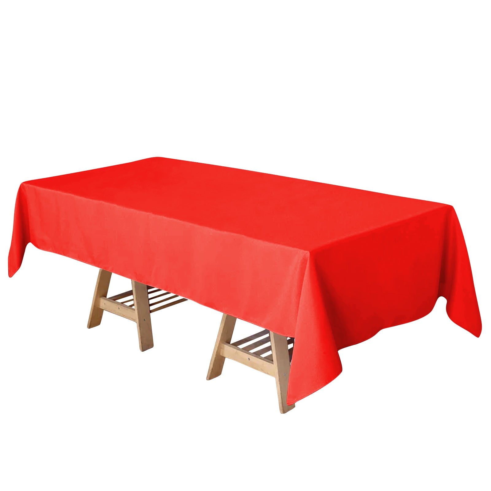 Efavormart 60x102" RED Wholesale Linens Rectangle Polyester Tablecloths