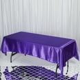 thumbnail image 1 of Efavormart 60x102" Rectangle PURPLE Wholesale SATIN Tablecloth Banquet Linen Wedding Party Restaurant Tablecloth, 1 of 11