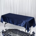 thumbnail image 1 of Efavormart 60x102" Rectangle NAVY Wholesale SATIN Tablecloth Banquet Linen Wedding Party Restaurant Tablecloth, 1 of 8