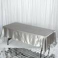 thumbnail image 1 of Efavormart 60x102" Rectangle SILVER Wholesale SATIN Tablecloth Banquet Linen Wedding Party Restaurant Tablecloth, 1 of 9