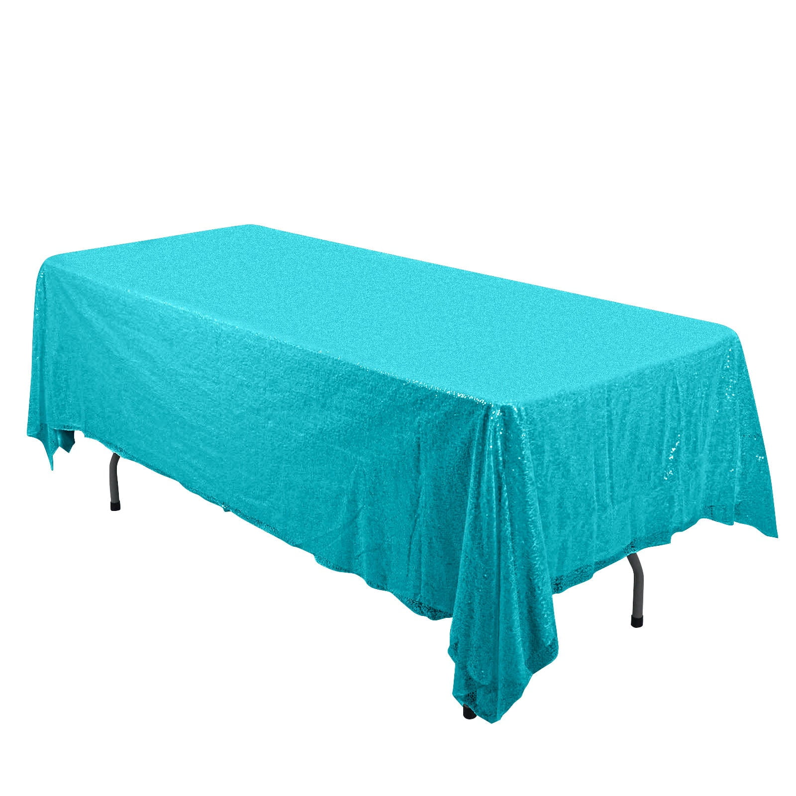 Efavormart 60x102" Wholesale Rectangle Table Cover Premium Sparkly