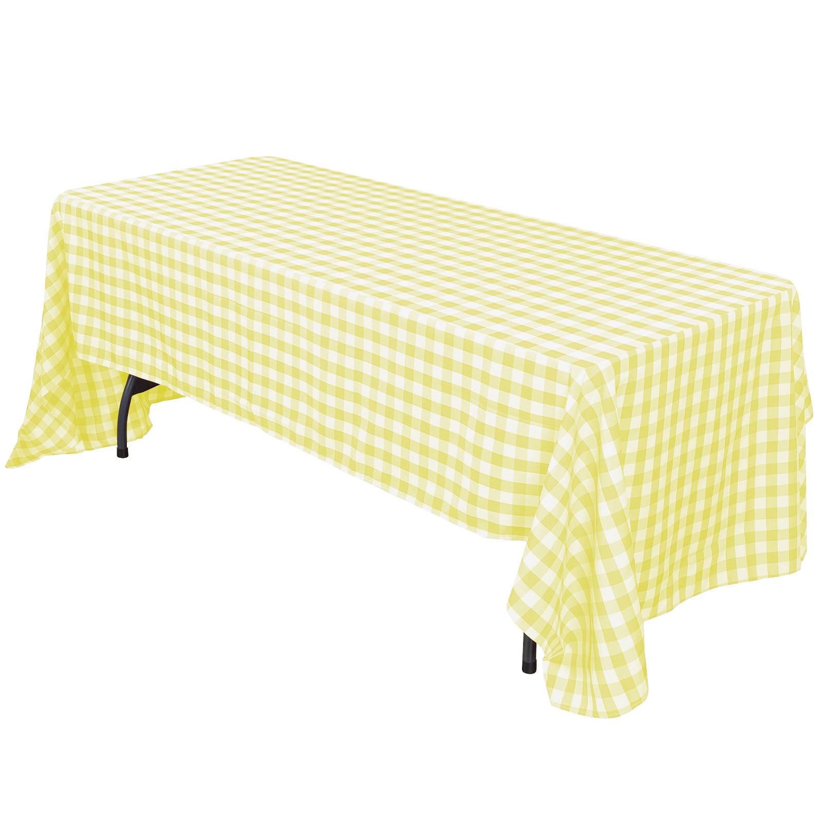 Efavormart 60x102" Yellow/White Perfect Picnic Inspired Checkered