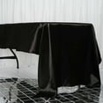 thumbnail image 1 of Efavormart 60x126" Rectangle BLACK Wholesale SATIN Tablecloth Banquet Linen Wedding Party Restaurant Tablecloth, 1 of 10