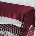 thumbnail image 1 of Efavormart 60x126" Rectangle BURGUNDY Wholesale SATIN Tablecloth Banquet Linen Wedding Party Restaurant Tablecloth, 1 of 9