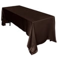 thumbnail image 1 of Efavormart 60x126" Rectangle CHOCOLATE Wholesale SATIN Tablecloth Banquet Linen Wedding Party Restaurant Tablecloth, 1 of 9
