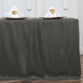 thumbnail image 1 of Efavormart 6FT Fitted Charcoal Grey Polyester Rectangular Table Cover for Wedding Party Dining Banquet Events Restaurant Kitchen Home & Multi-Use, 1 of 8