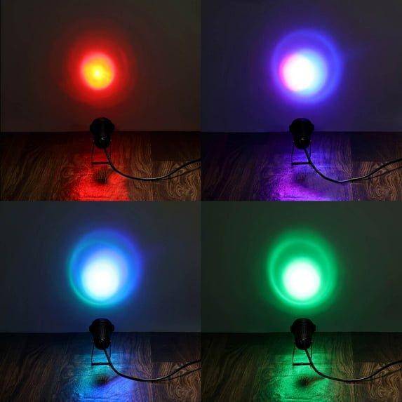 Efavormart 6W Multi-Color RGB LED Backdrop Uplight, Outdoor Waterproof Landscape Spotlight With Remote Control