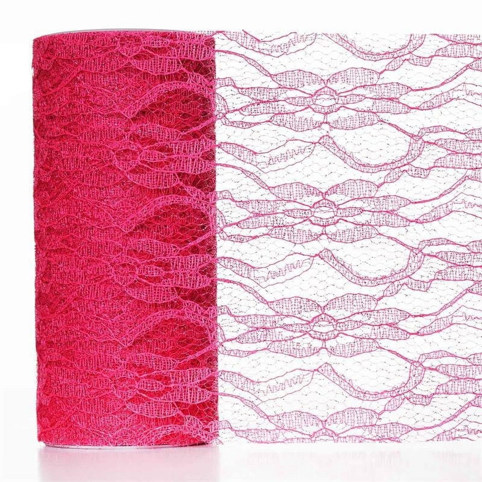 Lace Rool Efavormart 6X10 YARDS Floral Shimmer Lace Glitter Tulle Fabric Roll For ...