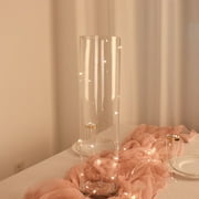 Efavormart 6pcs/Set 20" Tall Cylinder Glass Centerpiece Flower Candle Vase for Wedding Party Banquet Events Centerpiece Decoration